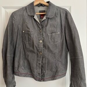Marithe Francois Girbaud Charcoal Jean Jacket